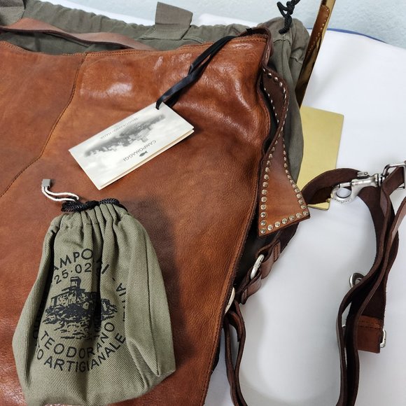 Campomaggi XXL Iris Studded Streamer Shopper - Picture 5 of 8